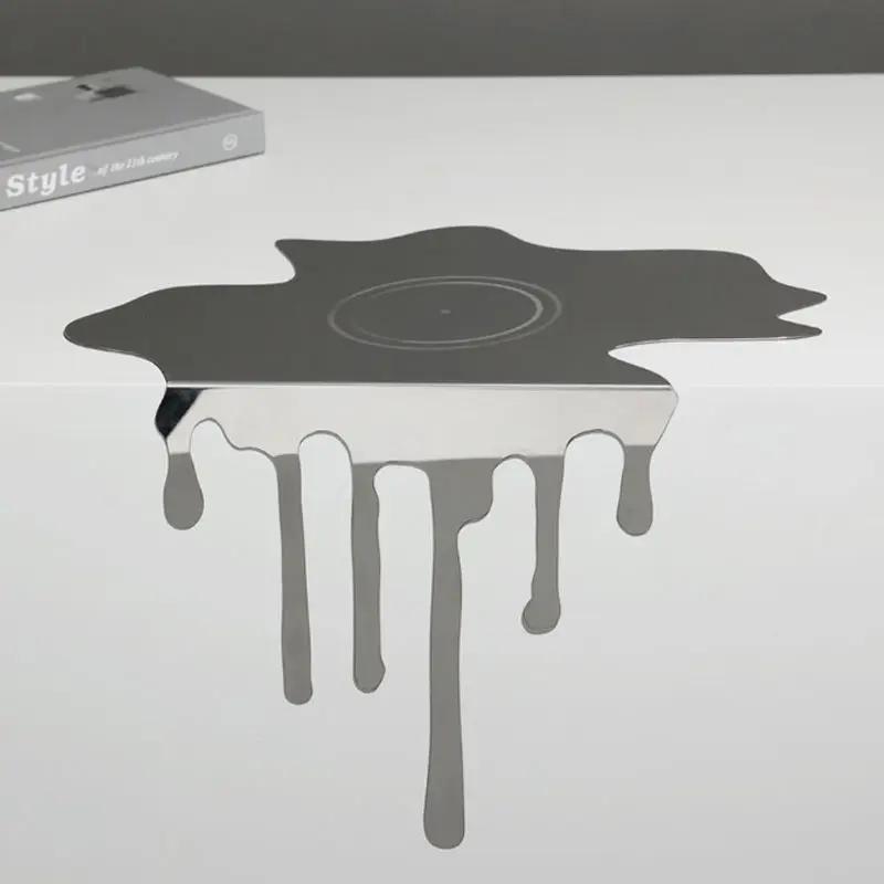 For Modern Simple Stainless Steel Water Drop Reflection Decoration Living Room Porch Office Study Soft Decoration Room Decor