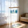 Campanelli a Vento in Vetro di Mare e Legno Galleggiante Campanelli Musicali Campanelli a Vento Artigianali Decorazioni da Appendere sulla Spiaggia Decorazione per Giardino Esterno