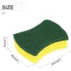 10pcs Kitchen Dishwashing Sponge Soft Absorbent Clean Rub Pot Rust Scouring Pad Removing Kits Household Cleaning Brush Sponge