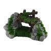 Resin Fish Tank Ornaments Moss Rockery Shape Bridge Ornament Aquarium Rockery Desktop