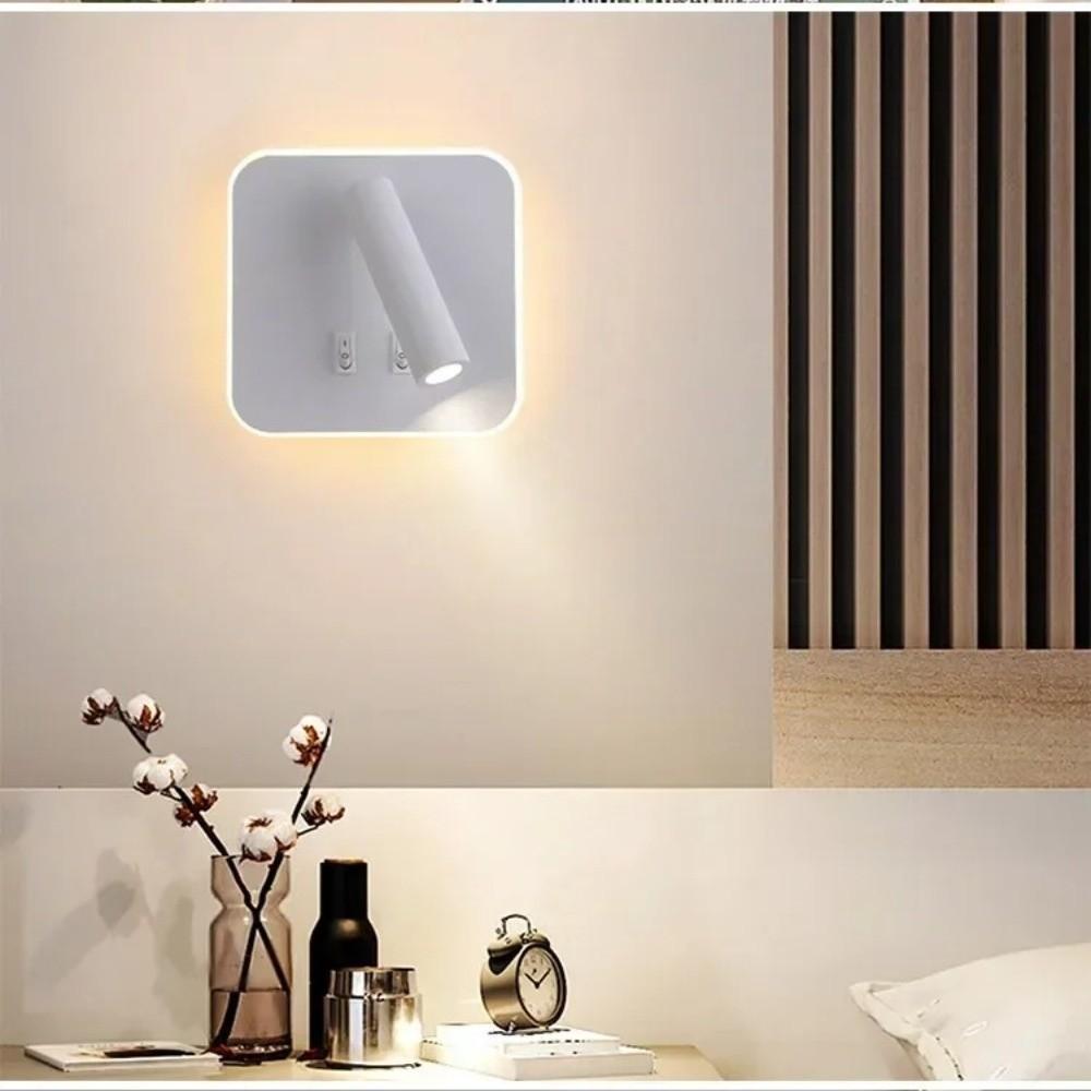Dual Switch Reading Wall Lamp 350 Degree Rotating Rotating Light LED Wall Light  Bedhead Area