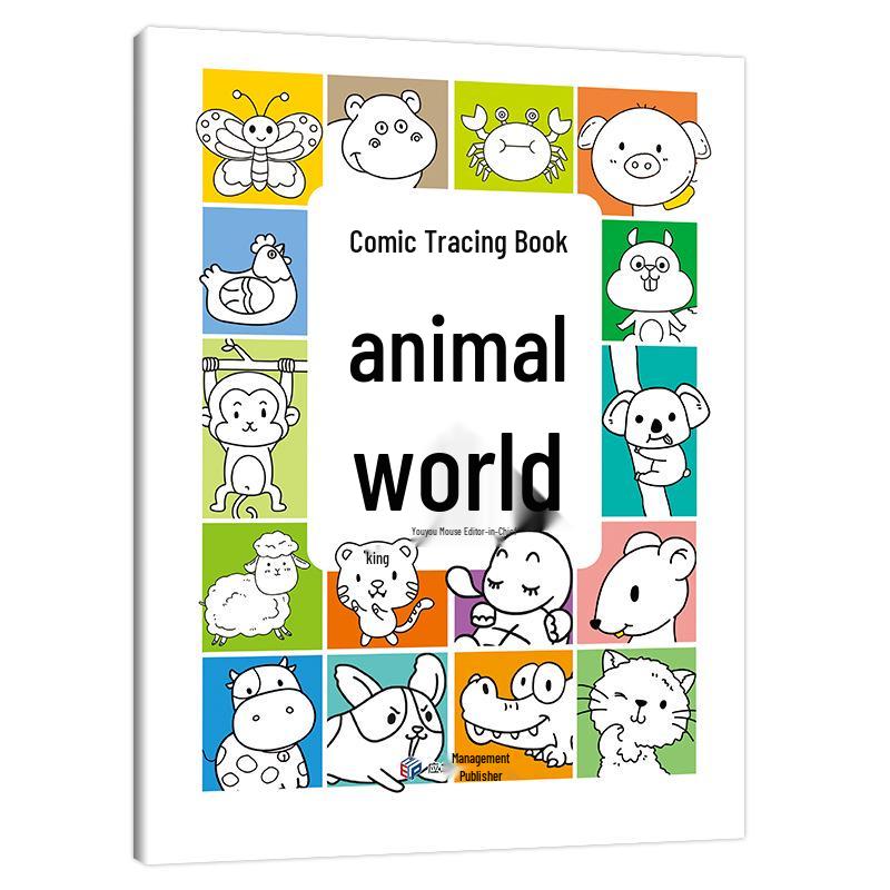 Ancient Style Animal World: Children s Manga Tracing & Coloring Book