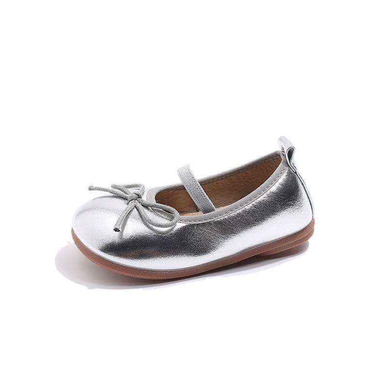 Children's Shoes Girls Soft Sole Spring Autumn Casual Ballet Shoes With Bowknot Non Slip Fashionable Baby Doll Flat Shoes