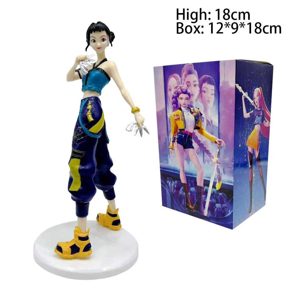 K-pop Girls Anime Figure Toys PVC Movable Joints Action Figure Rumi Mira Zoey Model Dolls Kids Birthday Decoration Toy Gift