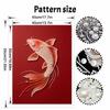 5D DIY Pearl Diamond Painting Kit Koi Fish Full Drill Embroidery Mosaic Art Home Wall Decor Gift