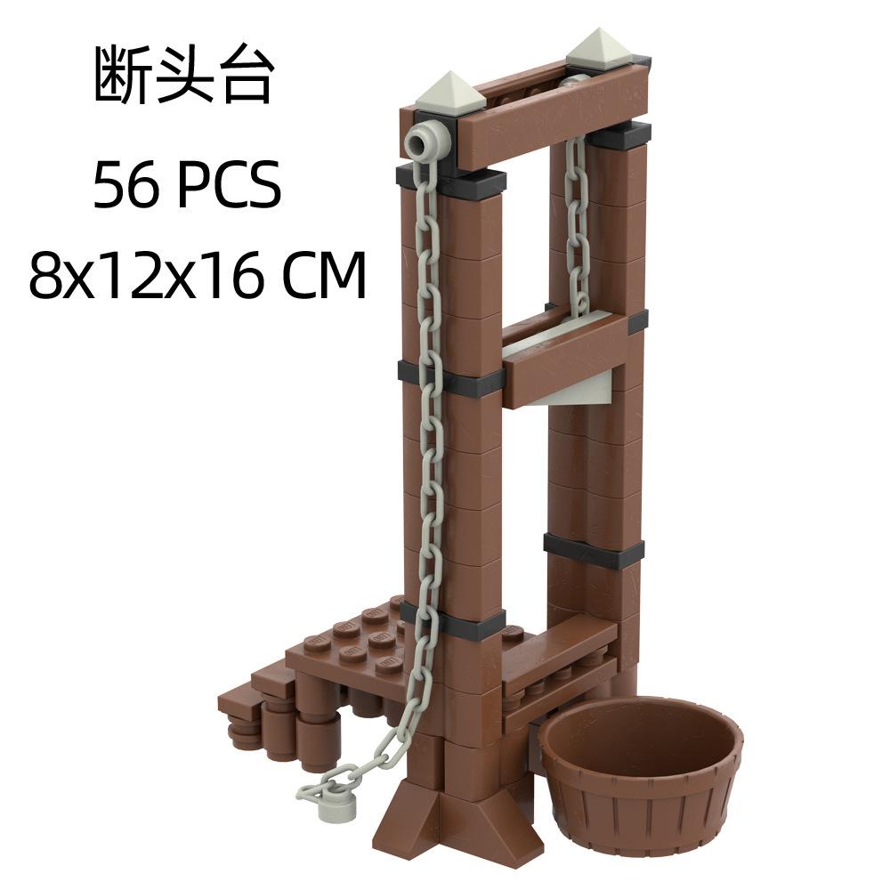 Lion Fortress Castle Modular Wall Tower Corner Medieval Military Soldier Figure Scene Ornament