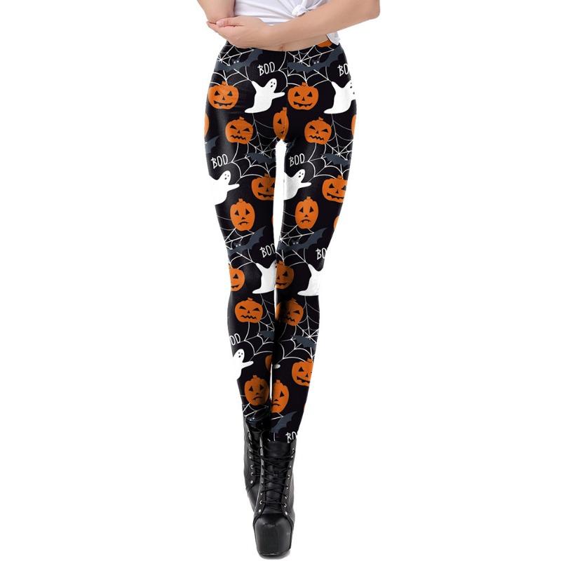 Halloween Pants Skull Digital Print Christmas Leggings Skinny Sweatpants Pants Yoga Pants