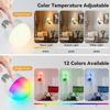 Rechargeable Light Bulbs with Remote - E26 Battery Operated Light Bulb compatible with Non-Hardwired