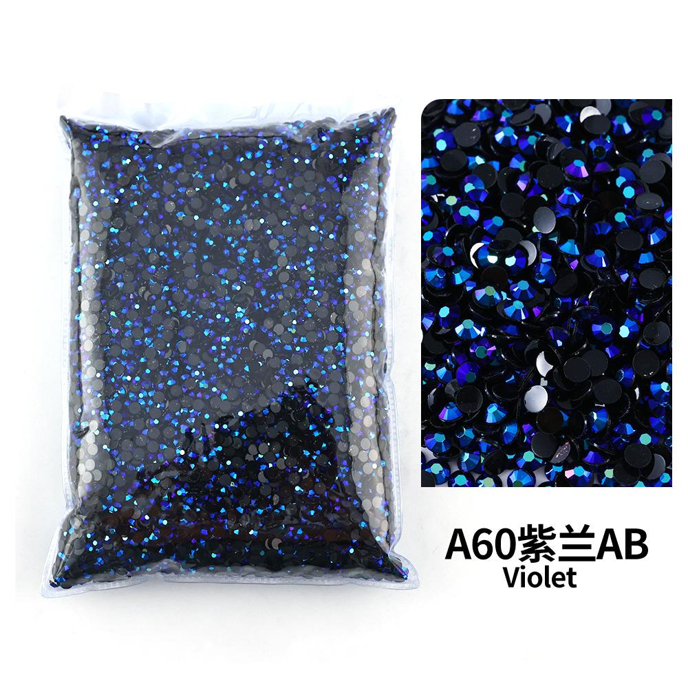 Wholesale Bulk Resin Rhinestone Jelly Color AB transparent AB 2mm,3mm,4mm,5mm,6mm Facets FlatBack Nail Art Garment Decoration
