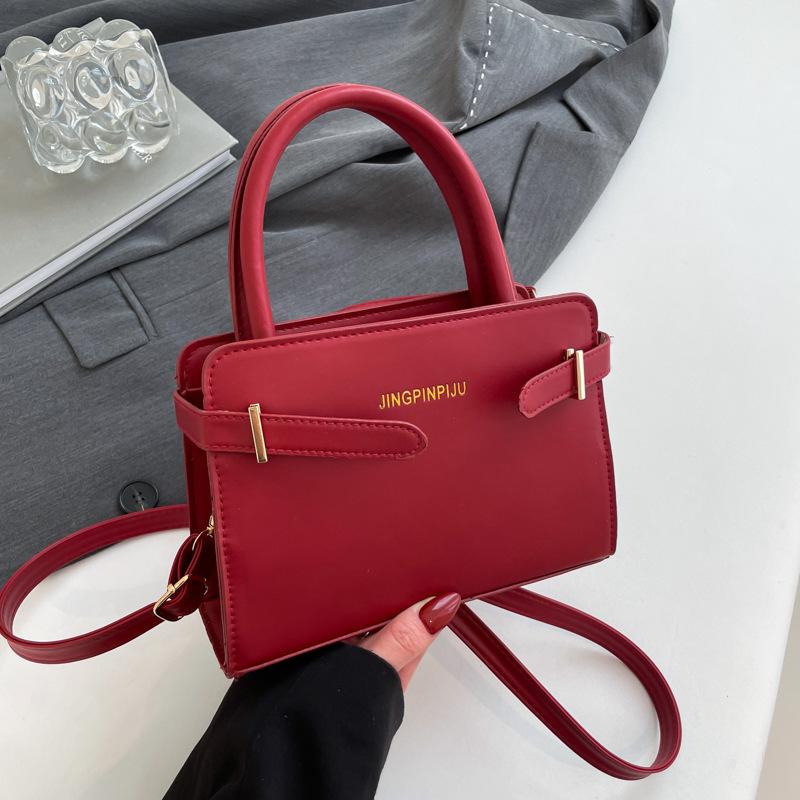 Modische Pendler-Handtasche Damen neue einfache temperamentvolle kleine quadratische Tasche vielseitige Einzel-Schulter-Umhängetasche Damen-Tasche