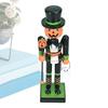 Figure Schiaccianoci di Halloween Statua Strega Zucca Schiaccianoci in Legno Statuetta di Halloween Riempimento Sacchetti Regalo Per Esposizione in Casa
