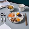 Japanese Style Ceramic Compartment Meal Plate