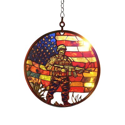 Light-Transparent Hanging Ornaments - Plastic 2D Flat Ornaments - Single Sided 3.9 Inch Christmas Decorations For Walls And Doors