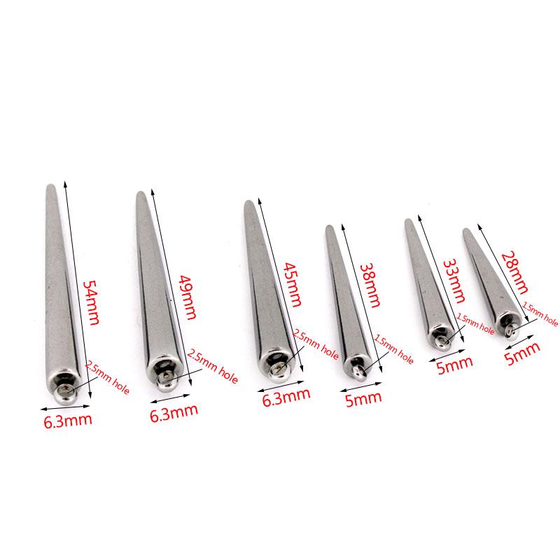 4Pcs Stainless Steel Metal Circular Cone Charms Pendants for Necklace Earrings Accessories DIY Jewelry Making Suppliers