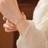 S925 silver shining eternal petals design adjustable bracelet suitable for women wedding holiday jewelry banquet gifts