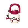 Large Capacity Straw  Water Bottle Cherry Bowknot Plastic Sippy Cup  Home/School