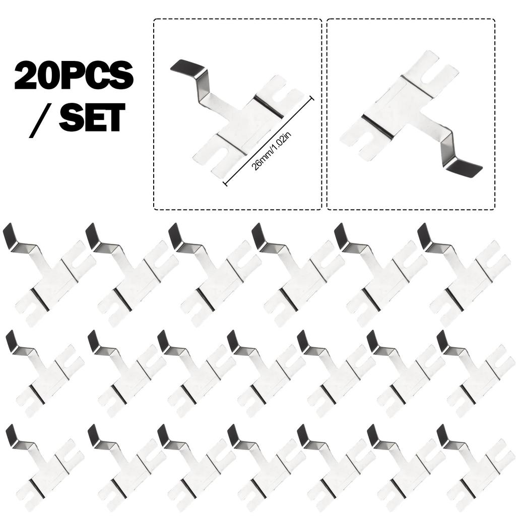 Nickel Sheets Battery Pack 2.6cm/1.02inches 20pcs Nickel Plated Steel