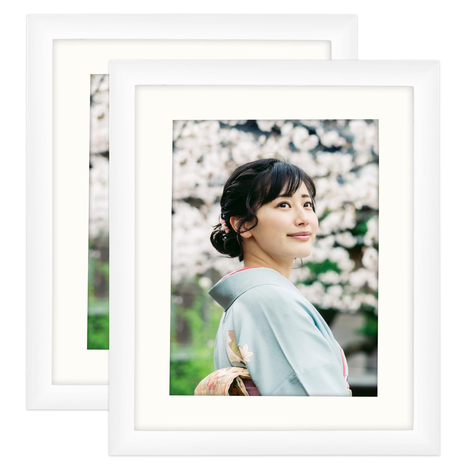 

Wooden Photo Set of Wood Photo Wall Dual Matte Paper White Frame, 6-cut, 2, Frame, Mounted, Tabletop, Use, Included, Gift, белый