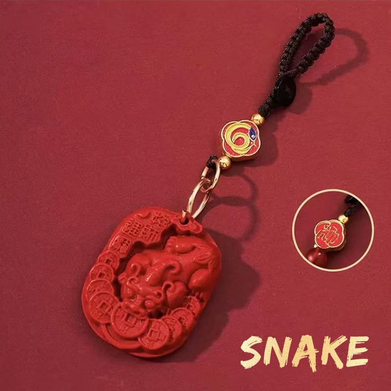 Chinesischer Stil Zwölf Tierkreiszeichen Pixiu Schlüsselanhänger Anhänger Für Frauen Männer Glücklich Rot Pixiu Auto Schlüsselanhänger Exquisites Taschendekor Accessoire Geschenk