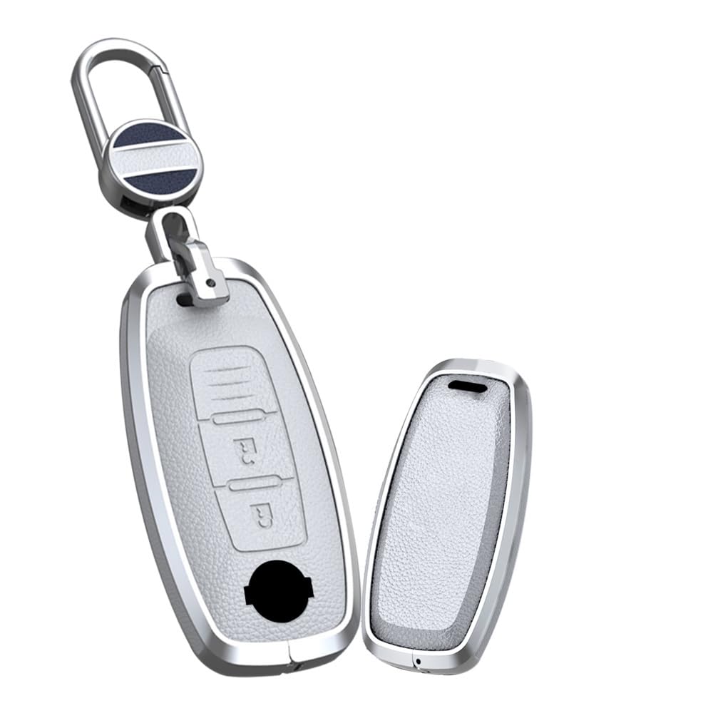 [KUNIO] Чехол-держатель для ключа Nissan с 3 кнопками белый