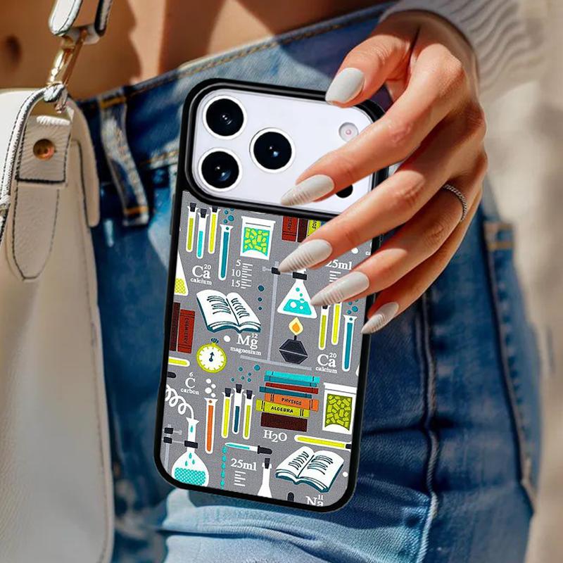 Biology and Chemistry Phone Case For iPhone 17 Air 14 15 13 12 Max Cover For Apple 14 15 16 16e 11 Pro Max Plus Coque