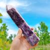 Grande Taille Point de Cristal d'Améthyste Naturelle Baguette Pierre d'Énergie Cristalline Quartz Violet Naturel Décoration Intérieure Artisanat Poli 8-15cm Pierre Sculptée