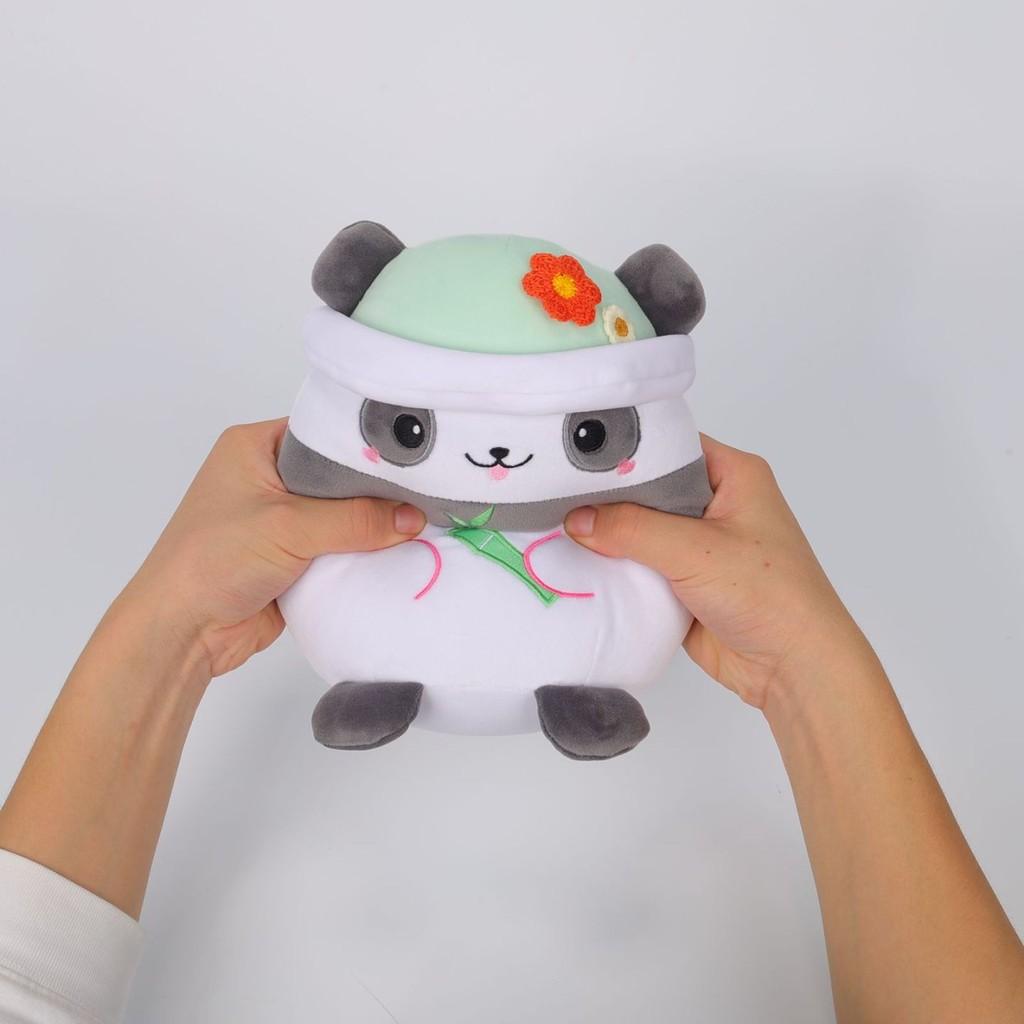 Süßes Plüschtier Hase Panda Kissen Weiche Puppe Geschenk für Kinder Mit entzückenden Tierdesigns