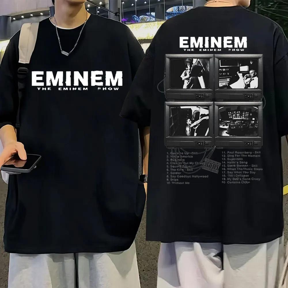 Rapper Eminem Musikalbum T-Shirt Welttournee Geschenk für Fan T-Shirt Männer Frauen Baumwolle Kurzarm Baumwoll-T-Shirt Tee Kleidung Oberteile