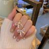Korean Pearl Tassel Earrings with Silver Needle