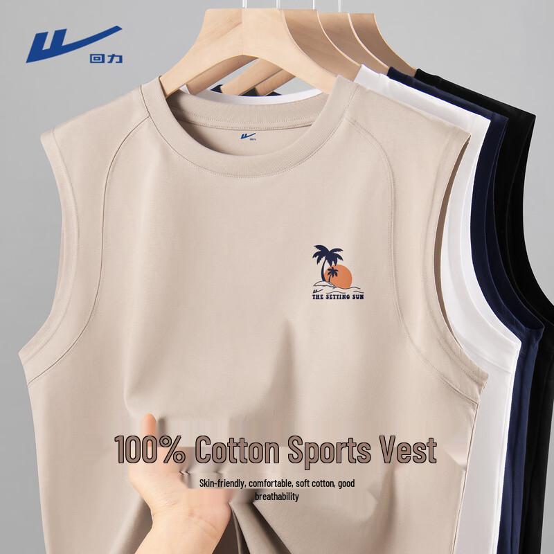 Warrior Men s Pure Cotton Sleeveless Fitness T-Shirt 3XL