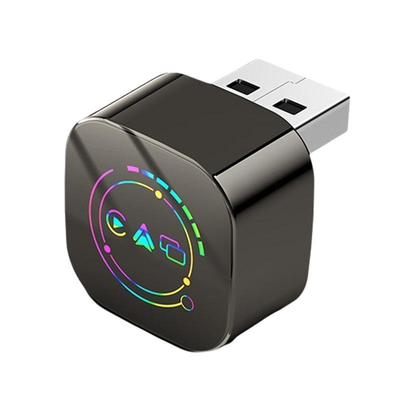 

ABUO-3In1 Wireless Carplay Android Auto Smart Carplay Box USB Dongle Adapter Plug Play Wired Carplay To Wireless Airplay