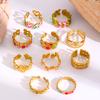 2026 ins stainless steel ring opening does not fade 18K gold-plated niche design sense simple and versatile ring women