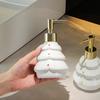 Christmas Tree Hand Lotion Bottle Soap Dispenser Bathroom Shower Gel Shampoo Pressure Type Ceramic Lotion Bottles  Bathroom