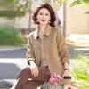 Ronghua Women's Autumn Wool Blend Lapel Coat