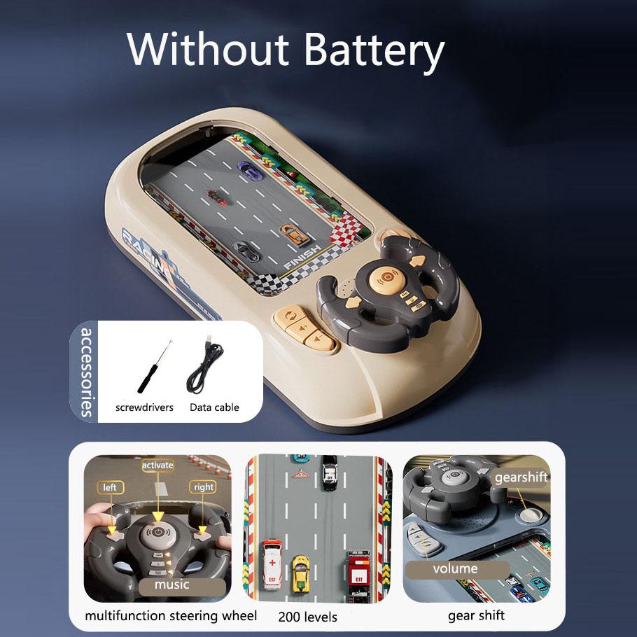 New Children's Racing Game Machine Breakout Adventure Puzzle Steering Wheel Toy Cars Increased Transportation Knowledge