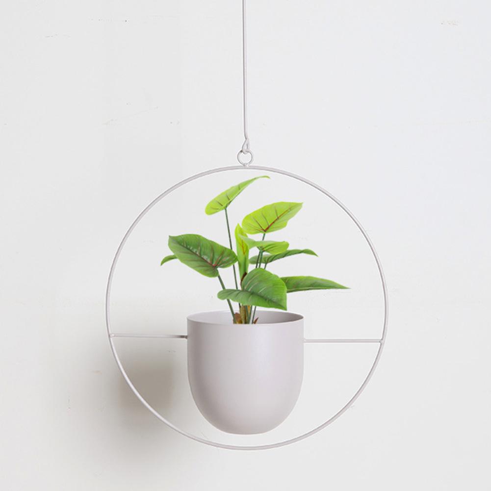 Hängende Pflanztöpfe, minimalistischer Blumentopfbehälter, hängende Blumentöpfe aus Metall, kreativ für den Innen- und Außenbereich, Garten, Balkon