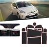 Anti-Slip Rubber Gate Slot Cup Mat For Toyota Prius 30 XW30 ZVW30 2010-2015 Door Groove Mat Accessories Stickers-A02G