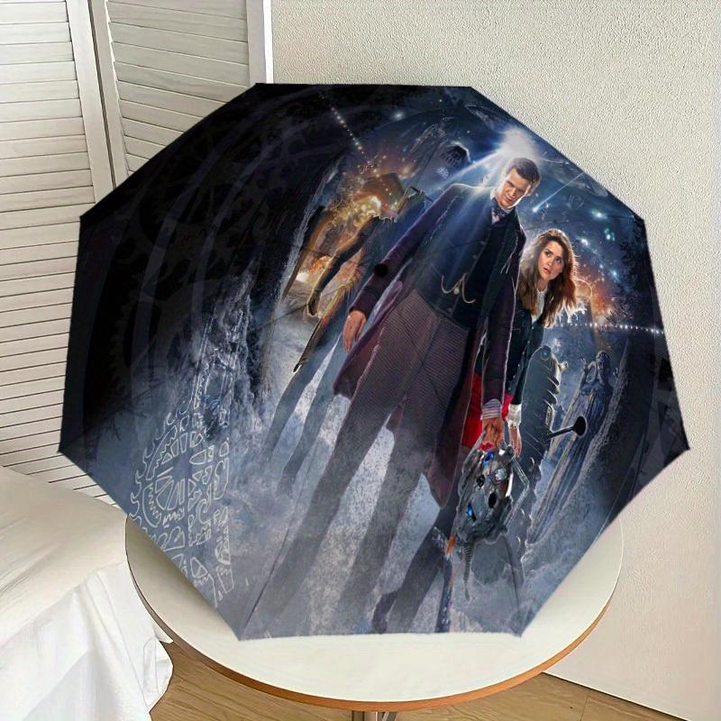1pc Doctor Who Print Umbrella Multi-functional Umbrella Umbrella for Men & Women, Valentine s Day Anniversary Gift0818279