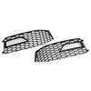 2PCS Bumper Fog Light Lamp Cover Grille Grill Fit A4 S-line S4 2013-2015