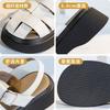 Versatile retro platform sandals British fashion leather Roman shoes women's summer new muffin bottom half slippers outer wear