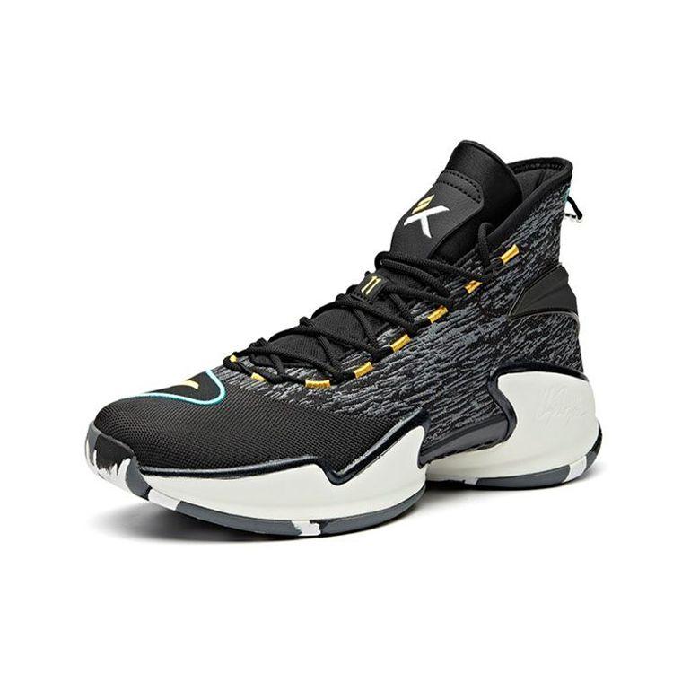 Anta Basketball Series KT-Yan Thompson Retro Basketball Shoes Men Sneakers Black Gray Yellow 112011601-3