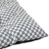 Tufted Pillow Pet Bed Dogs 50lb Max Black White Check Eco-Friendly Recycled Materials Machine Washable Comfortable Support