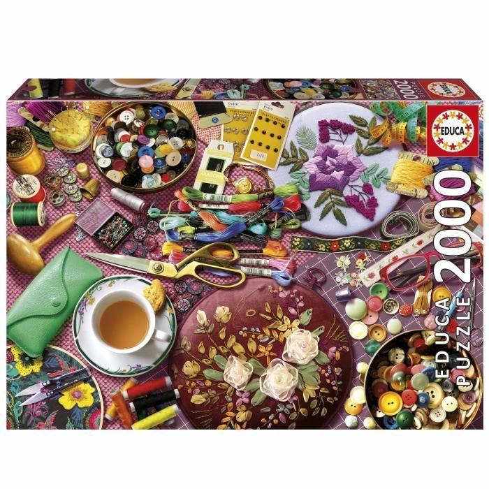 Puzzle - EDUCA - La Table de Couture - 2000 pièces - 96x68 cm - À partir de 15 ans