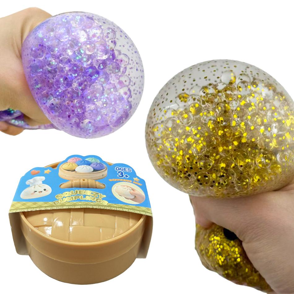Squishy alta qualità Raviolo Esplosione d'Oro Gocce d'Acqua Rilassante Antiansia Antistress Rimbalzante Spremere Giocattolo