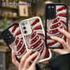 Phone Case: 2D Flat Samsung Galaxy A34 A35 M05 M06 S20 S22 S21 FE Plus 5G Gradient Protective Case, Spiral Candy, Christmas and Halloween Gift