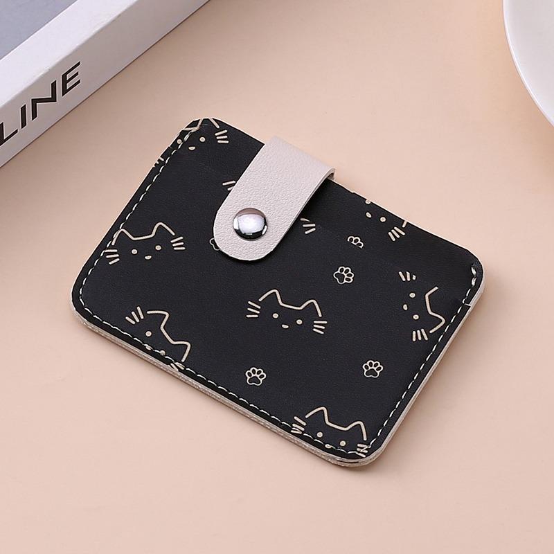 

Photocards Holder Bank Card Case Business Card Case Credit Card Case Cash Clutch Wallet For Students Travel чорний