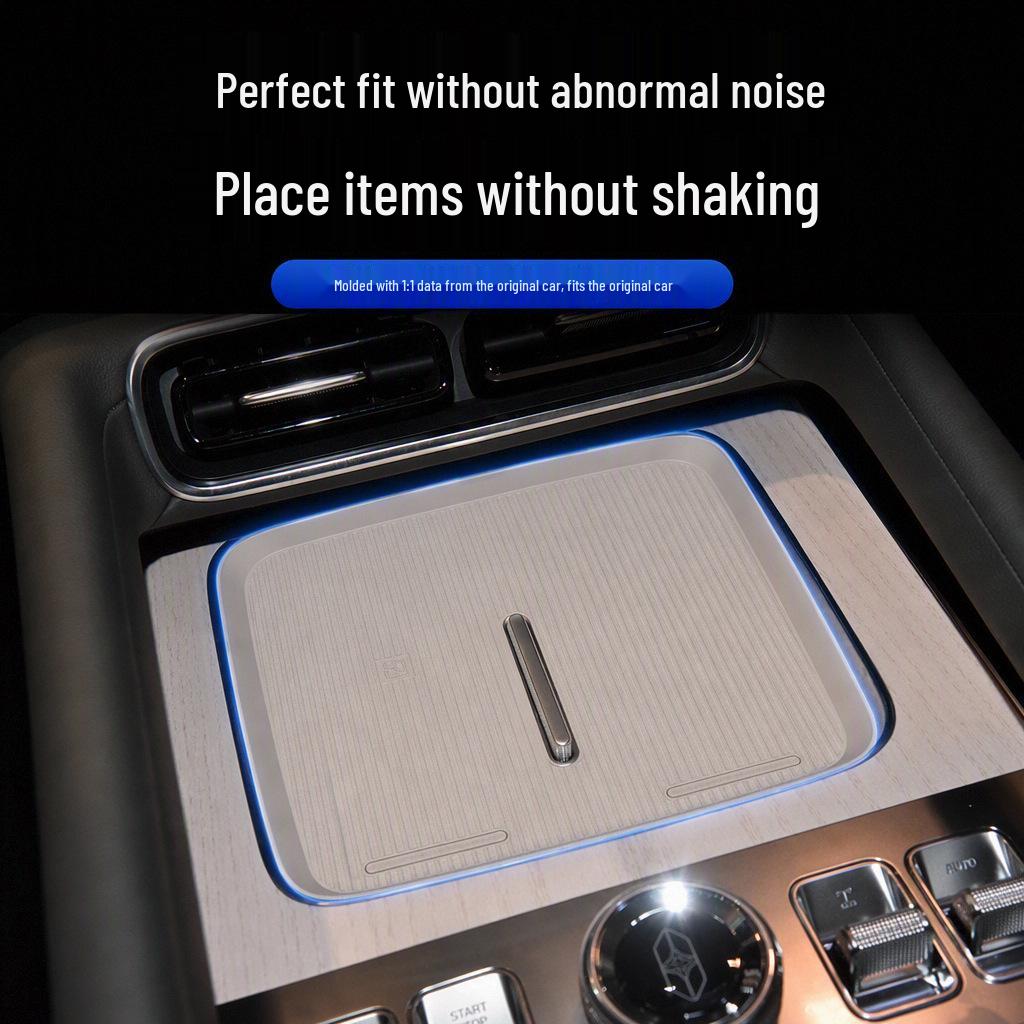 Hongqi G9 Non-Slip Silicone Mat for Center Console Wireless Charging Pad