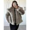 Women's Clothing Autumn and Winter New Imitation Fur Jacket Top Women's Artificial Wool Short Woolen Jacket Large Lapel