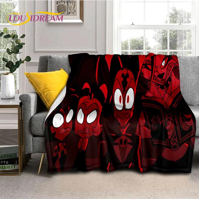 2026 New H-Helluva Boss Blitzo Cartoon Soft Blanket,Soft Throw Blanket for Home Bedroom Bed Sofa Picnic Travel Cover Child Gift
