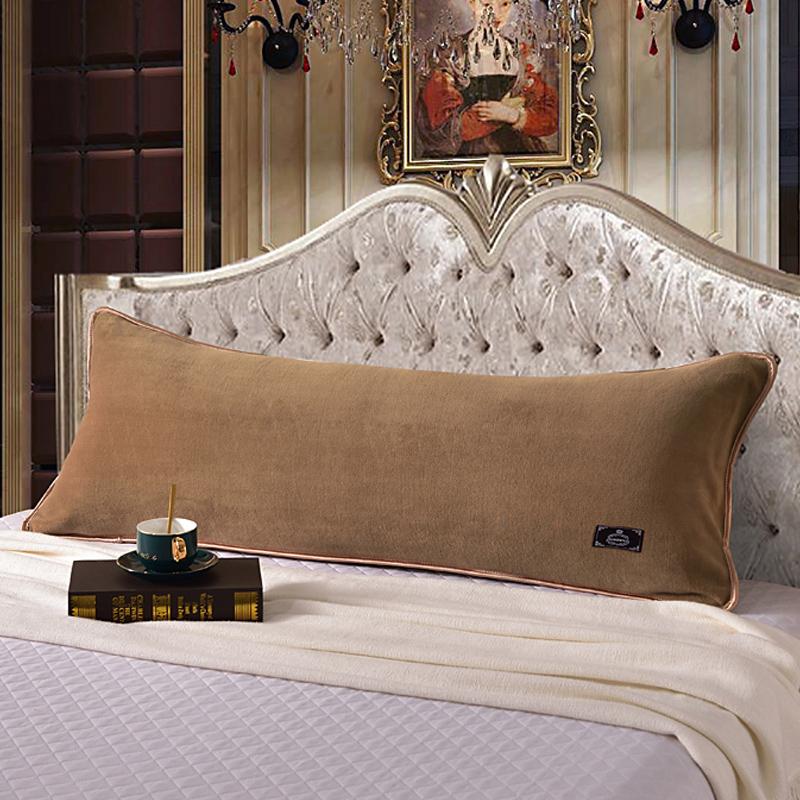 48*120cm Length Winter Sleep Pillowcase Thick Coral Fleece Pillow Case Soft Flannel Warm Pillow Cover For Couple Home Bedding
